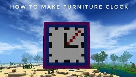 How to make furniture clock mini block craft 3D