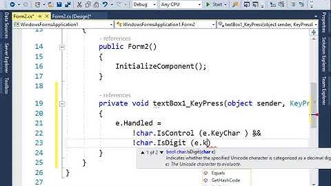 Make a textbox that only accepts numbers