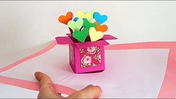 Explosion Box Pop Up Card | DIY Handmade Gift idea | Easy card for Mother