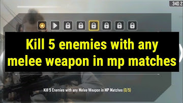 Call Of Duty Mobile Kill 5 enemies with any melee weapon in mp matches