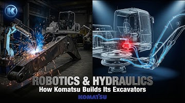 How Komatsu Builds Its Excavators  Robotics, Hydraulics, and the Test of Steel  3D Animation