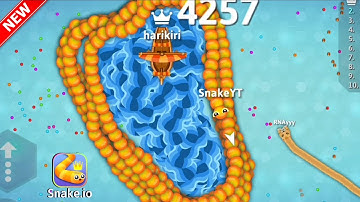 Snakeio Trapped Top 01 Biggest snake by Tiny Snake! 🐍 The Map King Epic Snake Io Gameplay
