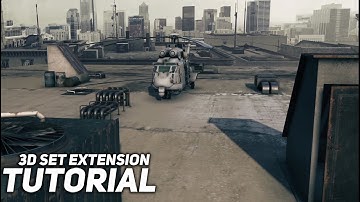 Tutorial ||   3D Set Extension || After Effects & Element 3D || Roof Pack