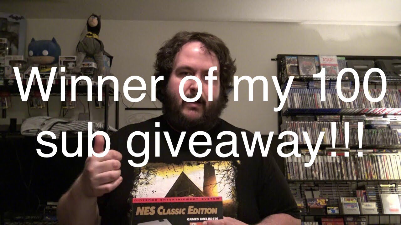Winner of my 100 sub giveaway!!!!