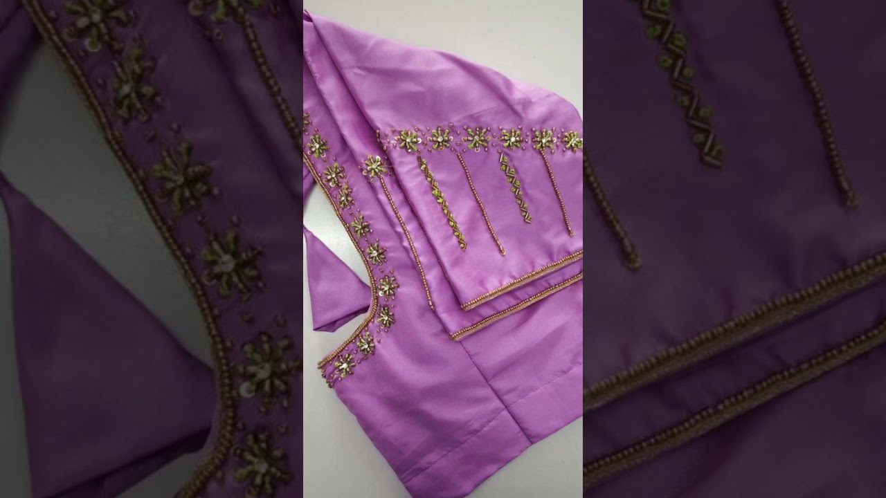 simple aari work blouse design starting from 500 only