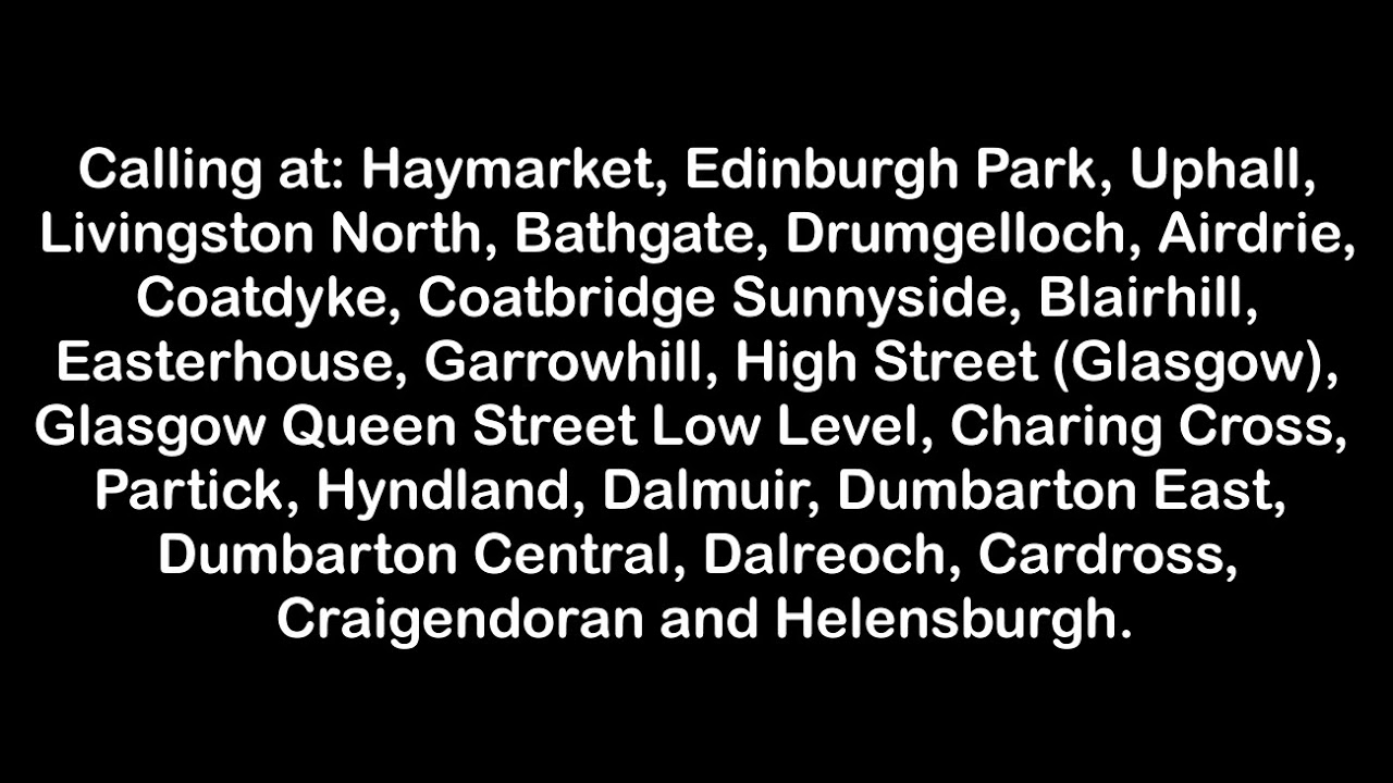 Edinburgh Waverley Announcements 21/01/2019