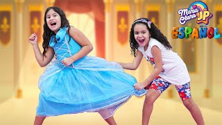  Maria Clara y su amiga quieren el mismo vestido. 