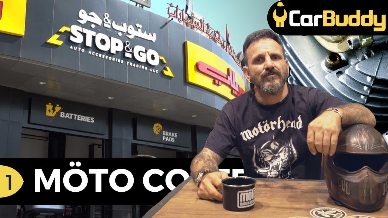 Launch of the new Dubai motorcycle cafe. Prizes from Stop&Go