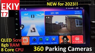 2023 EKIY T7 Flagship Android Car Head Unit - 360 Parking Cameras - 8gb RAM - 8 Core CPU - Carplay