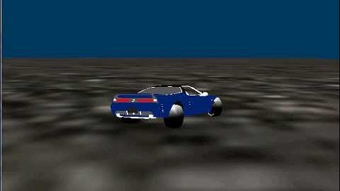 Simple car simulator made in Blender