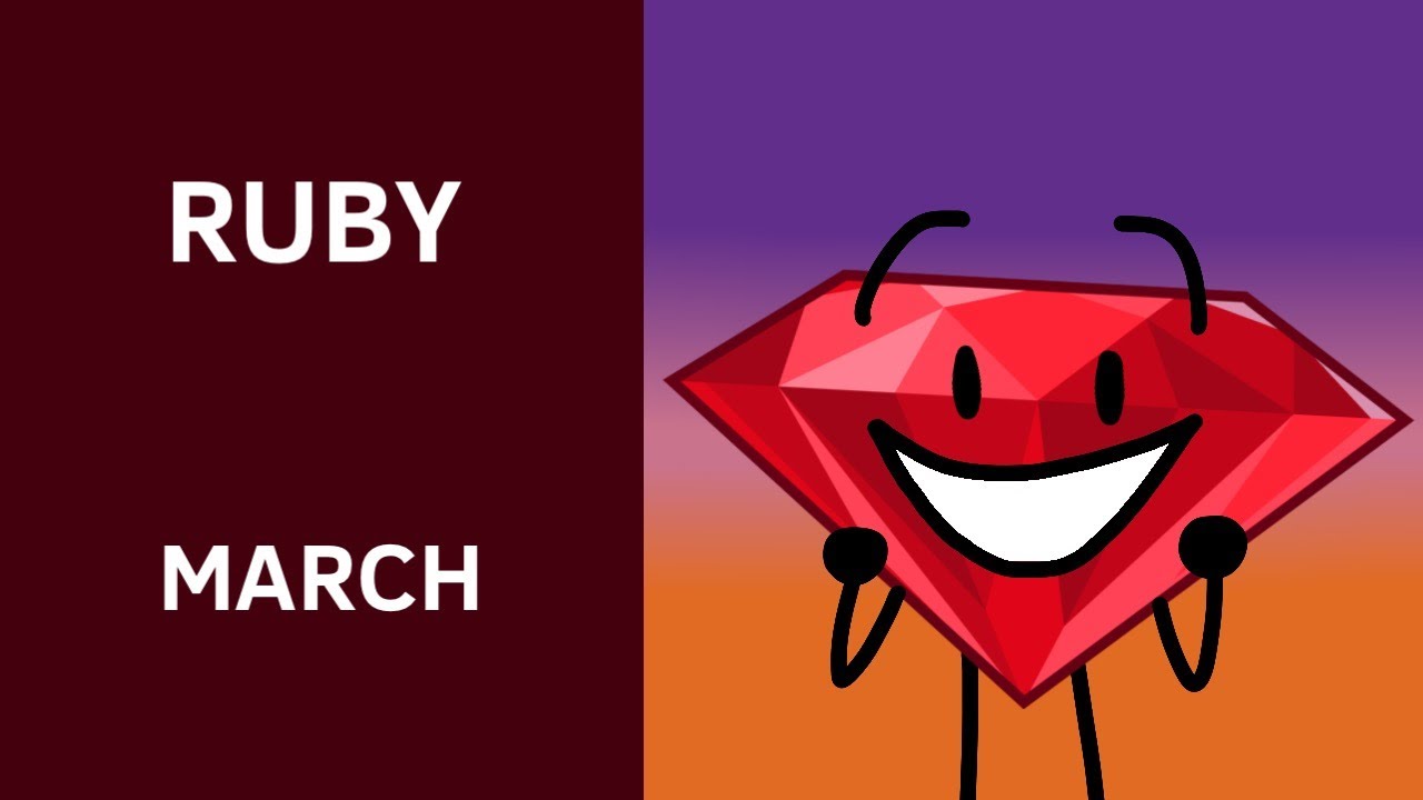 Bfb Character Of The Month Ruby Youtube