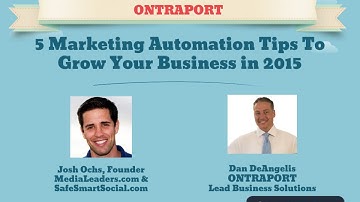 5 Marketing Automation Tips For Success with ONTRAPORT