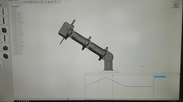 Robot arm motion study of the first arm joint using fusion360