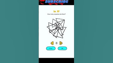 How many squares are there? || Level-37 || Braintest:Tricky Puzzle || #shorts