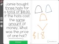 Cost of Hats and Division