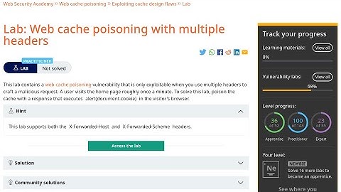Web Security Academy | Web Cache Poisoning | 3 - Web Cache Poisoning With Multiple Headers