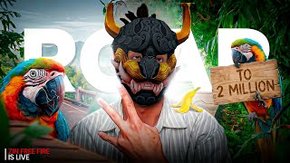 ROAD TO 2M SUBS DAY 1 Free Fire Live 🔥#freefire #tondegam...