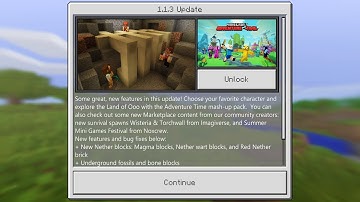 NEW MCPE UPDATE IS OUT! - Minecraft Pocket Edition 1.1.3 - New Blocks & How To Find Fossils!