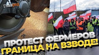 Конфликт нарастает! Польские фермеры перекрыли железную дорогу и высыпали зерно