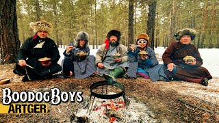 ROCK'N TSUIVAN! Mongolian Stone Grilled Fried Noodles! Boodog Boys Feed Japanese dudes | Boodog Boys