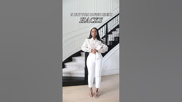 5 BUTTON DOWN SHIRT HACKS TO TRY 🔥 #fashion #amazon #onlineshopping #outfithacks