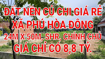Đất nền Củ Chi giá rẻ MT 1 xẹt đường Cây Bài,24m x 50m, Giá 8,8 tỷ|Nhà Đất Củ Chi 999- Trường Vũ BĐS