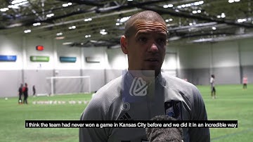 Midfielder Osvaldo Alonso on facing his former team in a Conference Final.