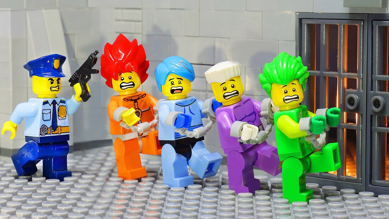 Fire, Water, Air, and Earth Prisoner! Four Elements at Prison | LEGO Land -  YouTube