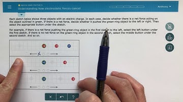 ALEKS - Understanding How Electrostatic Forces Cancel