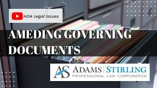 Amending HOA governing documents (2-Minute Video).