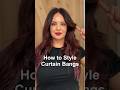 Do THIS to style curtain bangs #curtainbangs #hairstyletutorial