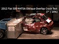 2012-2019 Fiat 500 NHTSA Oblique Overlap Crash Test (7° / 20% Overlap)