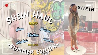Huge 300 Shein Haul Try On Summer Edition Clothes,Shoes,Bags, Etc..