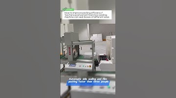 How to improve packing efficiency?See our foam box sealing machine can seal boxes of different sizes