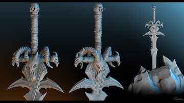 Frostmourne - World of Warcraft - Zbrush Sculpt