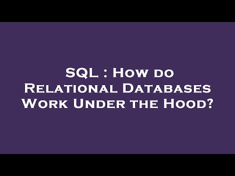 SQL : How