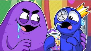 GRIMACE SHAKE Vs. BLUE! RAINBOW FRIENDS 2 Animation