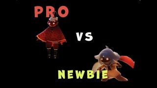PRO vs NEWBIE ( IN GAME ) : SKY :COTL