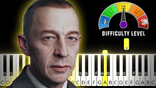 Piano Concerto No. 2 (II. Adagio Sostenuto) - Rachmaninoff | MEDIUM Piano Tutorial + Sheet Music