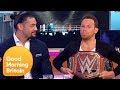 Joe Swash Tries to Take Roman Reigns' WWE Universal Champion Belt! | Good Morning Britain