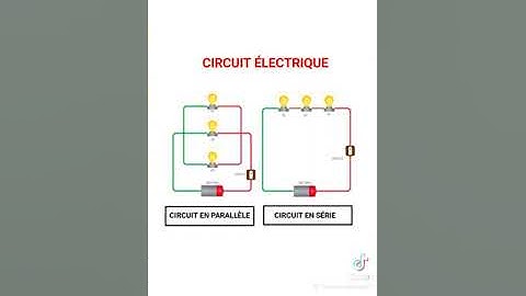 Circuit électrique série et parallèle
