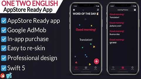 One Two English - Language learning iOS app | Codecanyon Scripts and Snippets