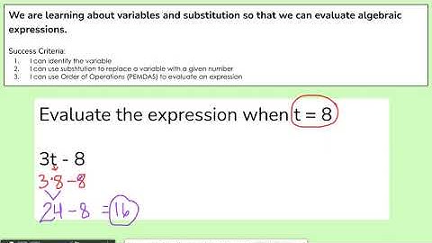 3-5 Evaluating Algebraic Expressions