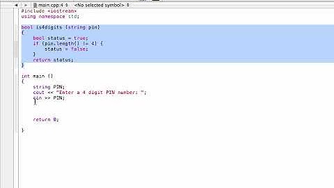 Boolean function example C++ programming tutorial