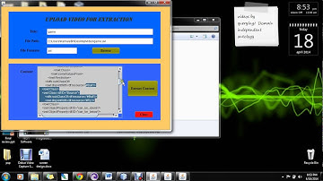 Implementation of Automatic Semantic Content Extraction in Videos