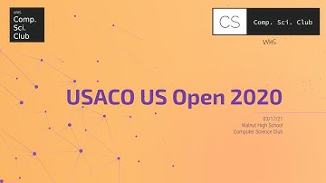 (20) WHS: USACO US Open 2020