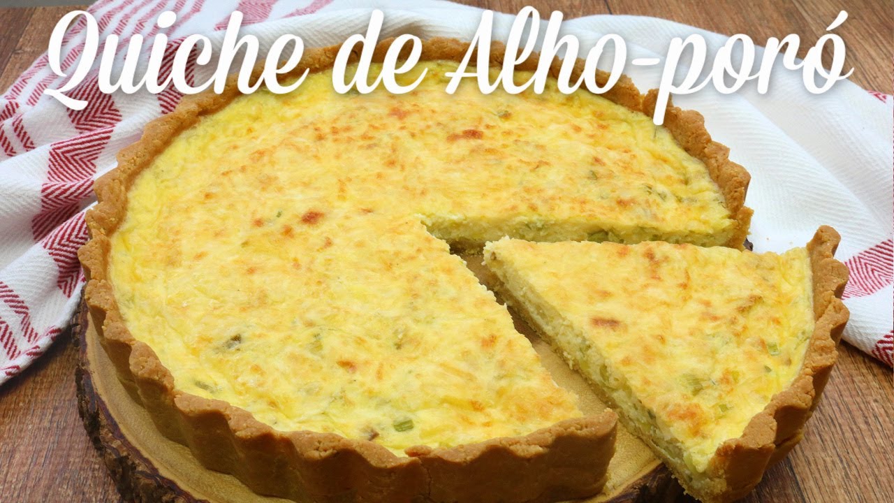 QUICHE DE ALHO-PORÓ SEM GLÚTEN | Menu de Nutri
