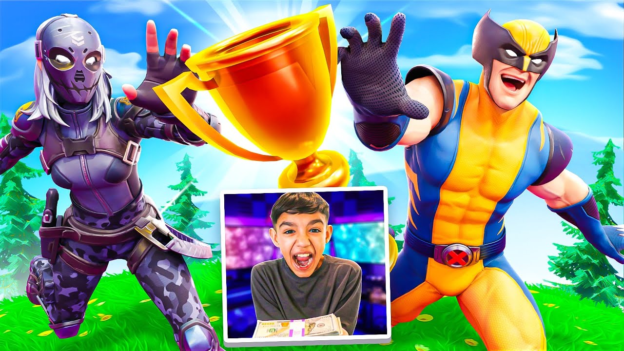 13 Year Old Hosts a Pro 1v1 ZONE WARS Tournament for $100 in Fortnite!