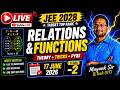 H : jee main /advance class 11 mathematics : Relations and functions  class-2 ( 17 june 2026 )