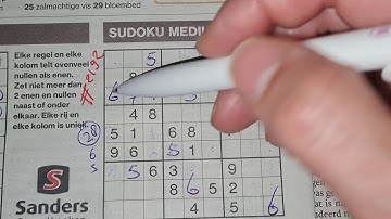 For each problem there is a solution! (#2192) Medium Sudoku puzzle. 01-20-2021 part 2 of 3
